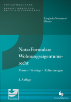 NotarFormulare Wohnungseigentumsrecht