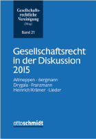 Gesellschaftsrecht in der Diskussion 2015