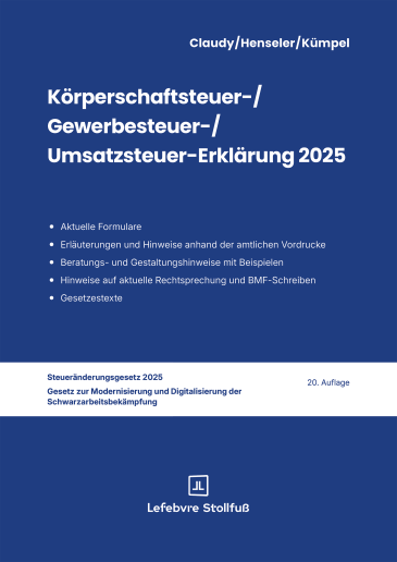  Körperschaftsteuer-, Gewerbesteuer-, Umsatzsteuer-Erklärung