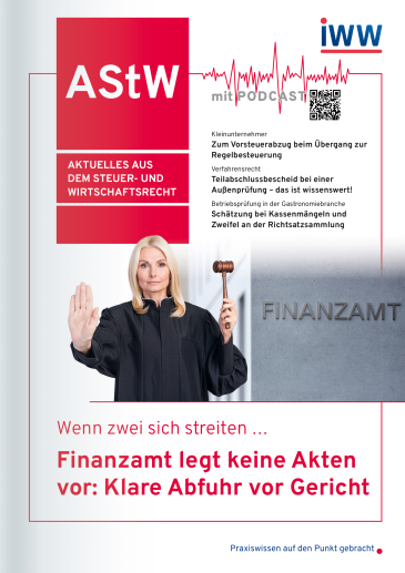 Aktuelles aus dem Steuer- und Wirtschaftsrecht (AStW)